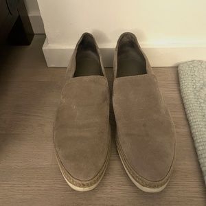 Vince Grey Taupe Suede Slip-ons size 7.5